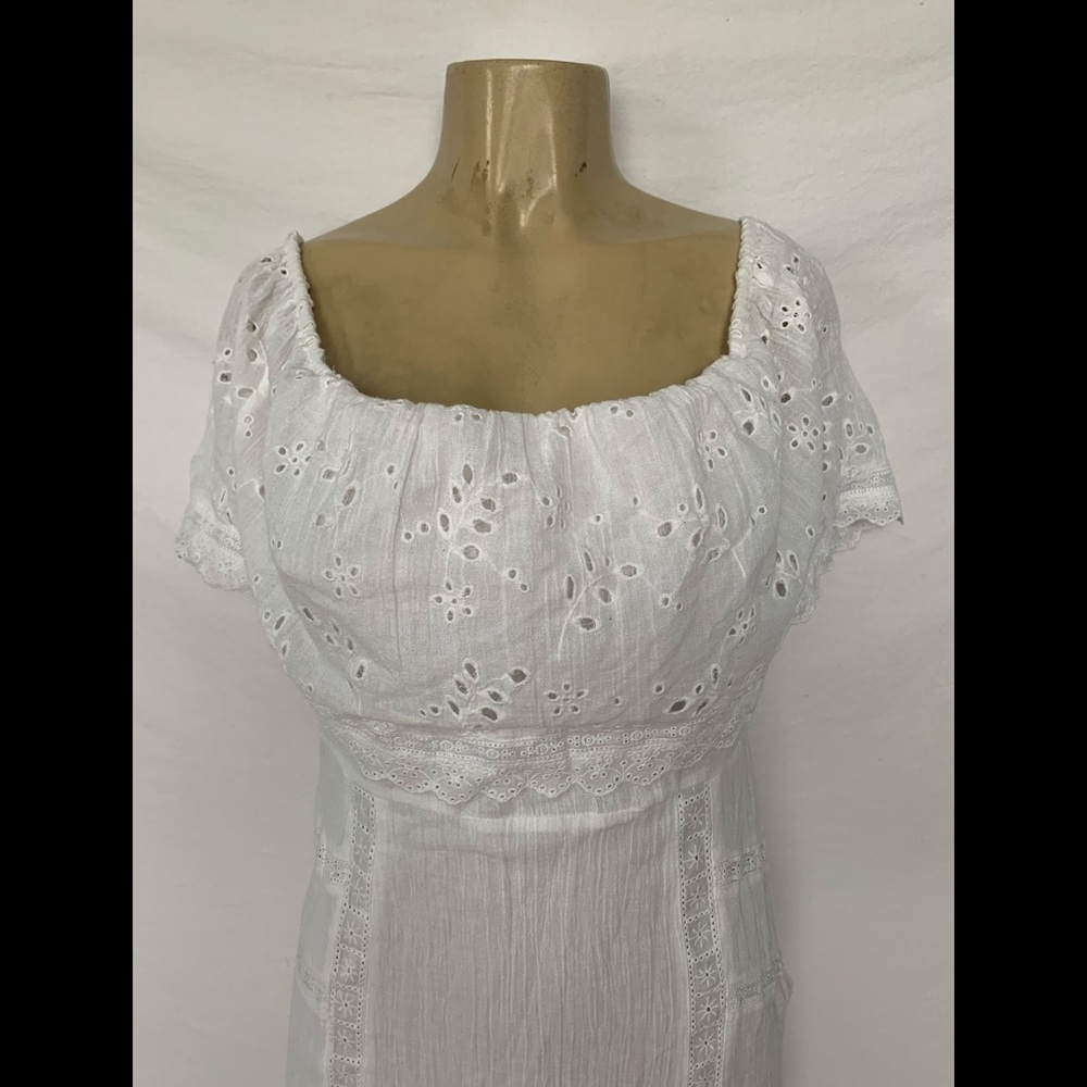 Free People Size Small White BOHO Dress - Picture 2 of 8